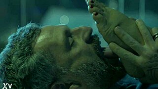 worship my sexy milf soles and heels while i gag on huge cock?