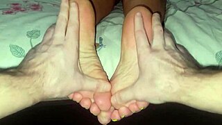 stepmom's feet get oiled massage turning taboo real quick