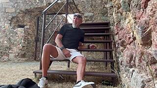 whoops our risky outdoor homemade creampie happened so fast together