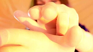 arya's hot surgical gloves fetish jerks you off now