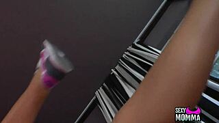 milf mommy deepthroats stepbrother in hardcore blowjob