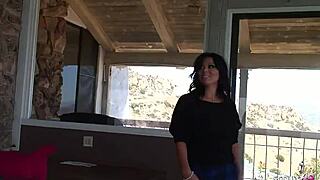 hey tricked this big tit cougar sienna west into cheating fuck while she masturbates