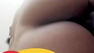 Amateur milf films herself masturbating then gets fucked raw