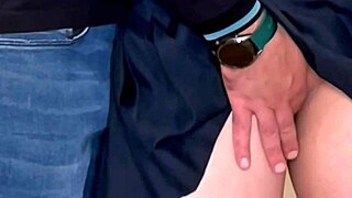 omg stranger fingers juicy wet milf pussy right on public subway