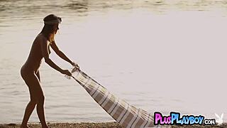 whoa big tits milf natalie costello strips naked showing juicy naturals 😍