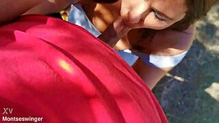 Milf Delivers Sloppy Outdoor Country Road Blowjob POV