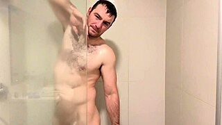 Big natural tits latina milf shower fucks backstage bareback