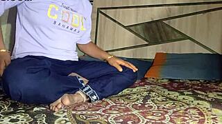 desi indian step sister sneaks hot sex video in bedroom