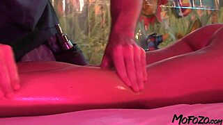 Stunning blonde facial from massage therapist deepthroat big cock rough