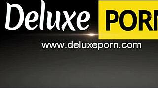 horny brunette milf fingers shaved pussy before garage cock ride smash