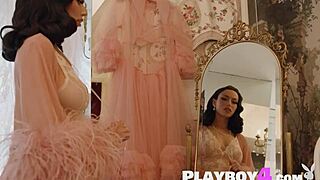 Isn't Bryona's big ass in stockings the hottest lingerie tease ever?