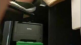 damn! big ass mature secretary flashes natural tits at work