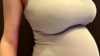 STEP MOM SUCKS DICK WITH MILKY TITS AND FLASHES SWOLLEN PUSSY