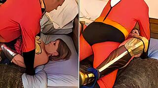 granny wonder woman lures mr incredible for cheating fuck ai animation adventure! 💦🦸‍♀️