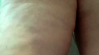 madrasta bends in see-through dress no panties for stepson peek