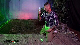 Sex vampire casca drains lonely man's cock?