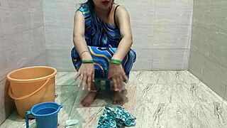 stepmom lets stepson fuck during laundry cleaning