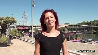 Redhead milf lingerie fucked hard on vacation