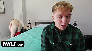 Stepmom's Massive Tits Bounce Wild on Stepson's Huge Cock!