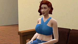 redhead milf sims cheats fucks massive bbc hard?