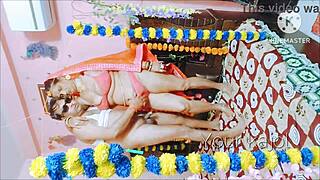 bua teaches suhagraat sex with her fat curvy ass