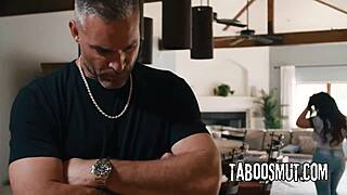 Pervy Stepdad Pounds Curvy Milf Teacher Sarah Arabic In Hardcore Doggy Action