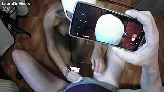 perfect body milf in heels and pantyhose swallows pov cum?