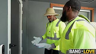 sunbathing milf andie anderson seduces gardeners into taboo threesome facial cumshot?