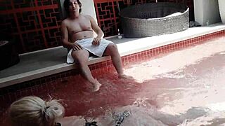 POUNDING HOT COUSIN BAREBACK IN POOL