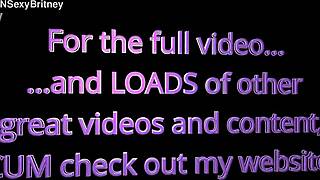 Big N Sexy Britney Cumshot Facial Compilation Teaser
