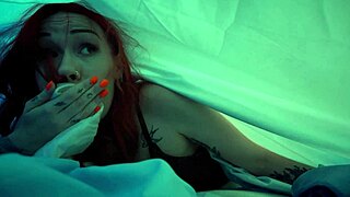 i pounded my stepmom stuck in the duvet rough doggystyle till facial cumshot!