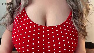 Curvy Step Mom Offers Big Natural Tits Titfuck But Denies Pussy and Fat Ass Access