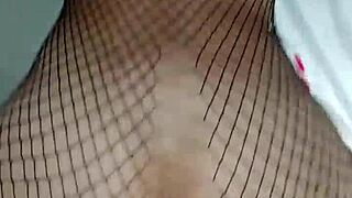 My Schoolgirl in Fishnets Begs for Bareback Creampie After Class