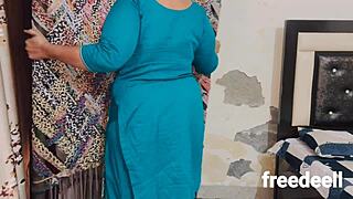 Indian stepmom gets fucked tight by stepson at home amateur style