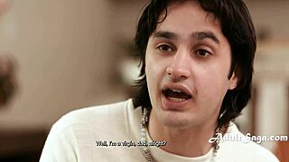 family scams blindfolded stepmom dana vespoli into double penetrating stepsons tight virgin ass and pussy