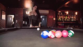 Milf Luiza Ambiel's Billiards Game Turns into Wild Sex!
