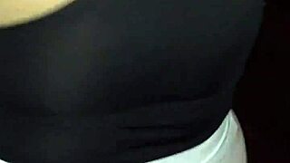 madura flashes red thong through see-through leggings caught on street