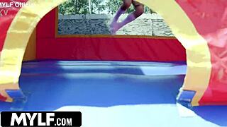 Mylf Trailer Extra Tall Milf Fucked in Bounce House