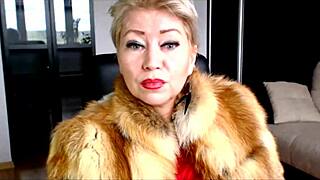 Mature Webcam Whore Aimee Hot Milf In Fur Coat Show!