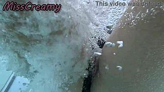 i flash pussy at pool student he masturbates me