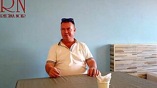 Naked Curvy Maid Waitress Serves Fat Pussy to Restaurant Guest