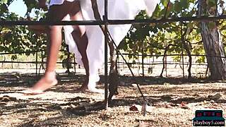 ebony african milf shasta wonder bares huge naturals outdoors