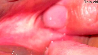 japanese wife's shaved pink pussy throbs close-up 343 days post-virginity loss!