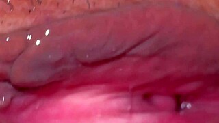 japanese wife's shaved pink pussy throbs close-up 343 days post-virginity loss!