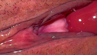 japanese wife's shaved pink pussy throbs close-up 343 days post-virginity loss!