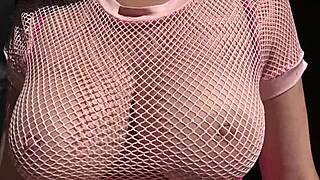 my italian milf tits bounce wildly outdoors in slow mo