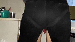 stepmom pops my anal cherry with hardcore strap-on kitchen fuck