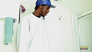 Ebony Milf Toys Big Shaved Pussy After Butt Begs for Cock Action