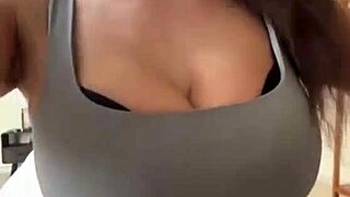 wanna see my wife's huge tits and fat nipples outside?