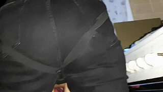 stepmom pops my anal cherry with hardcore strap-on kitchen fuck